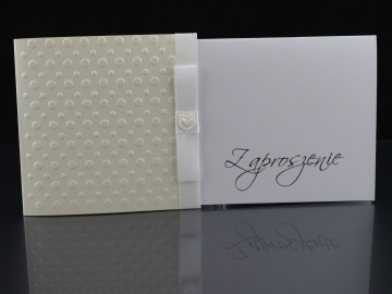 Zaproszenie Ślubne nr 5 - papier zwykły 4,19 zł; papier metalizowany 5,19 zł