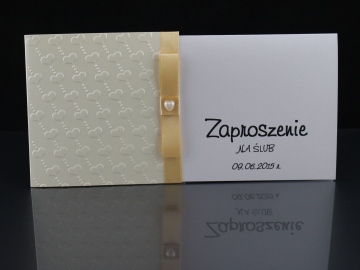 Zaproszenie Ślubne nr 6 - papier zwykły 4,19zł; papier metalizowany 5,19zł