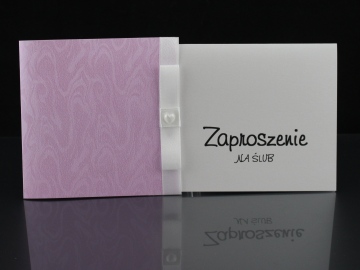 Zaproszenie Ślubne nr 12 - papier zwykły 4,19zł; papier metalizowany 5,19zł