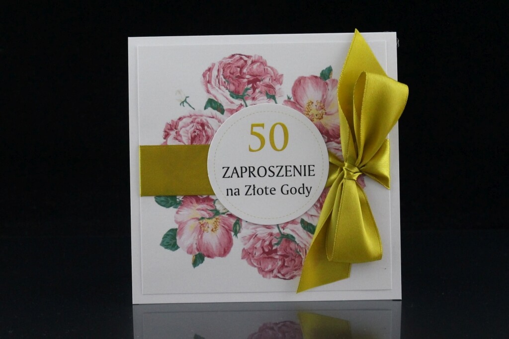 Zaproszenie na Złote Wesele ZZW VI