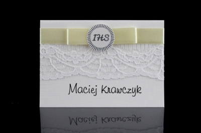 Winietka z podziękowaniem - Koronka