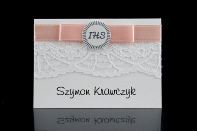 Winietka z podziękowaniem - Koronka