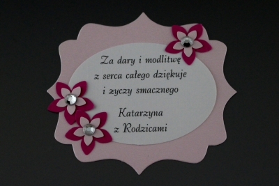 Etykiety na ciasto komunijne KNKK XXXIV