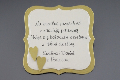 Karnet na kołacz KNKF I