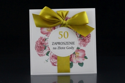 Zaproszenie na Złote Wesele ZZW V