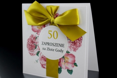 Zaproszenie na Złote Wesele ZZW V