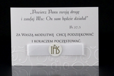 Etykieta na ciasto Prymicyjne ECP II