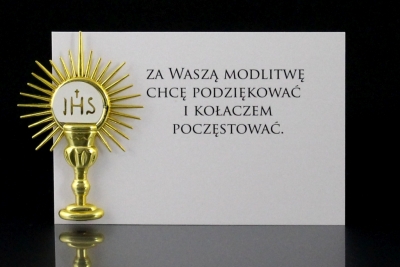 Etykieta na ciasto Prymicyjne ECP I